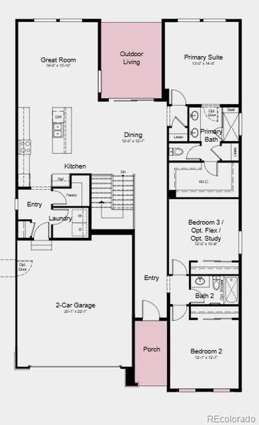 Additional Highlights Include: Outdoor patio, door at primary bath, plumbing rough-in at basement.