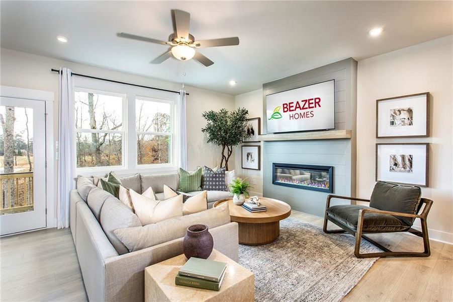 Furnished interior view inside a new home in Towne Village at Suwanee Dam, Sugar Hill (Image 31).