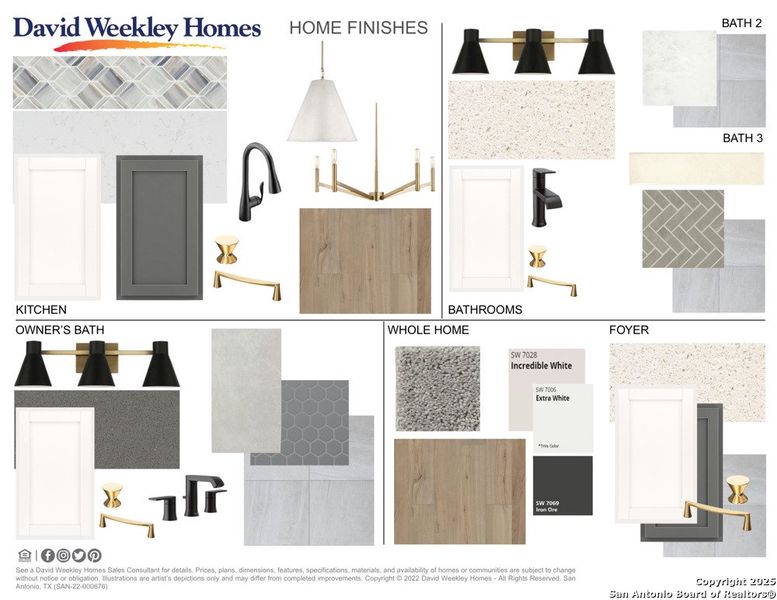 Sample of building materials used in homes in Briggs Ranch – Signature Legacy Series, San Antonio (Image 4).