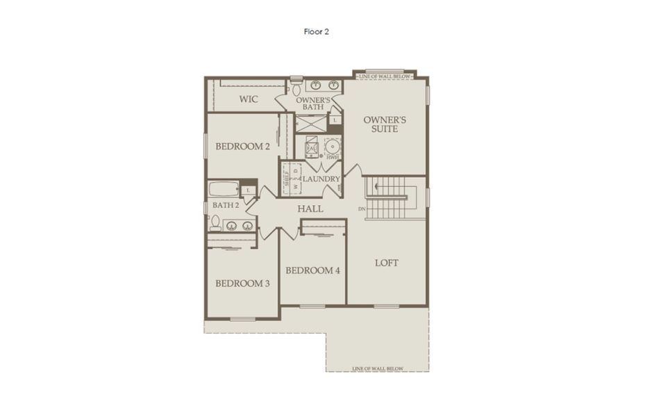 2D floor plan layout of this home in Murata Farms, Fort Lupton, CO (Image 4).