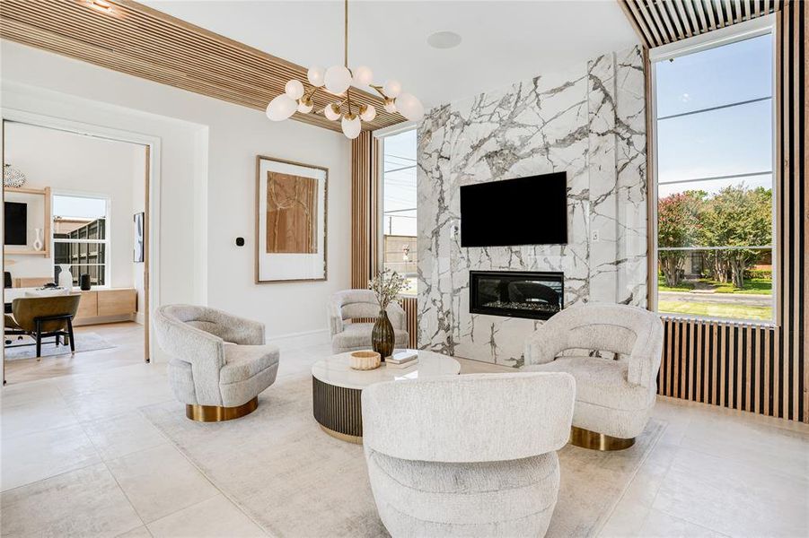 Furnished interior view inside a new home in , Dallas (Image 5).