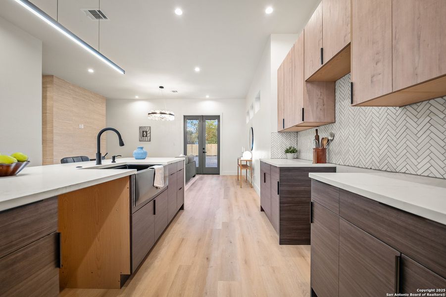 Furnished interior view inside a new home in , San Antonio (Image 4). Furnished interior view inside a new home in , San Antonio (Image 4).