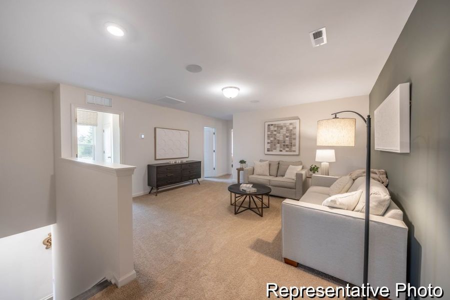 Furnished interior view inside a new home in Covington Ridge Townhomes, Thomasville (Image 10).