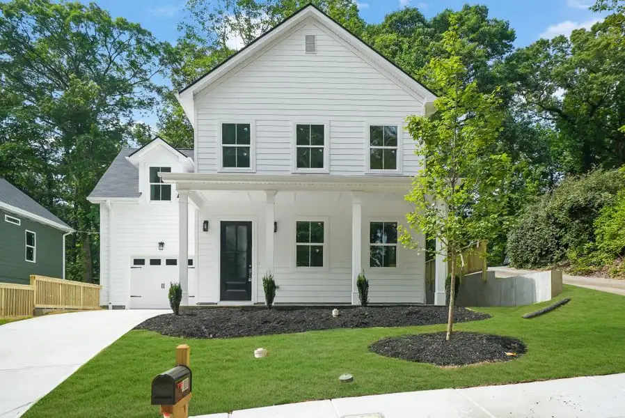 Front exterior of a new home in , Atlanta, GA, highlighting curb appeal (Image 2). Front exterior of a new home in , Atlanta, GA, highlighting curb appeal (Image 2).