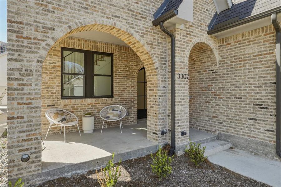 Exterior details and patio area of a home in , Dallas (Image 2). Exterior details and patio area of a home in , Dallas (Image 2).