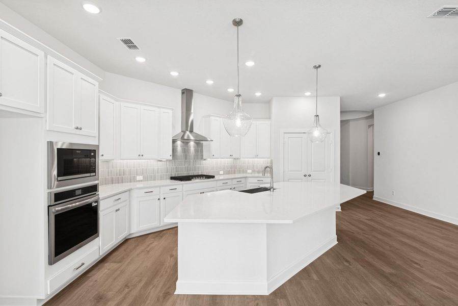 Furnished interior view inside a new home in Meridiana 55' Homesites, Manvel (Image 5).