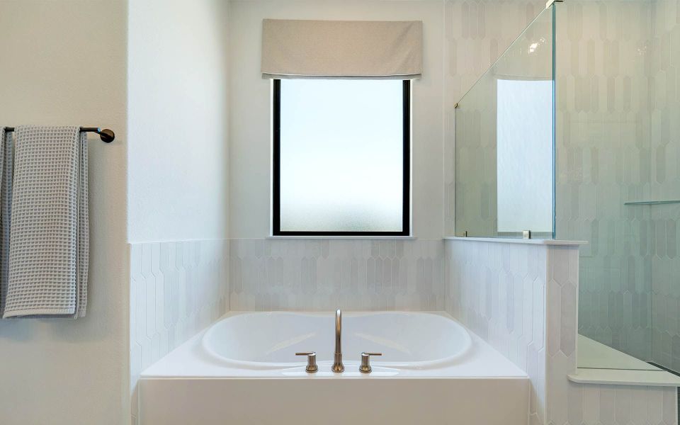 Representative interior finishes for a home built from the Rainier by CastleRock Communities in The Summit at Center Stage, Keller (Image 20).