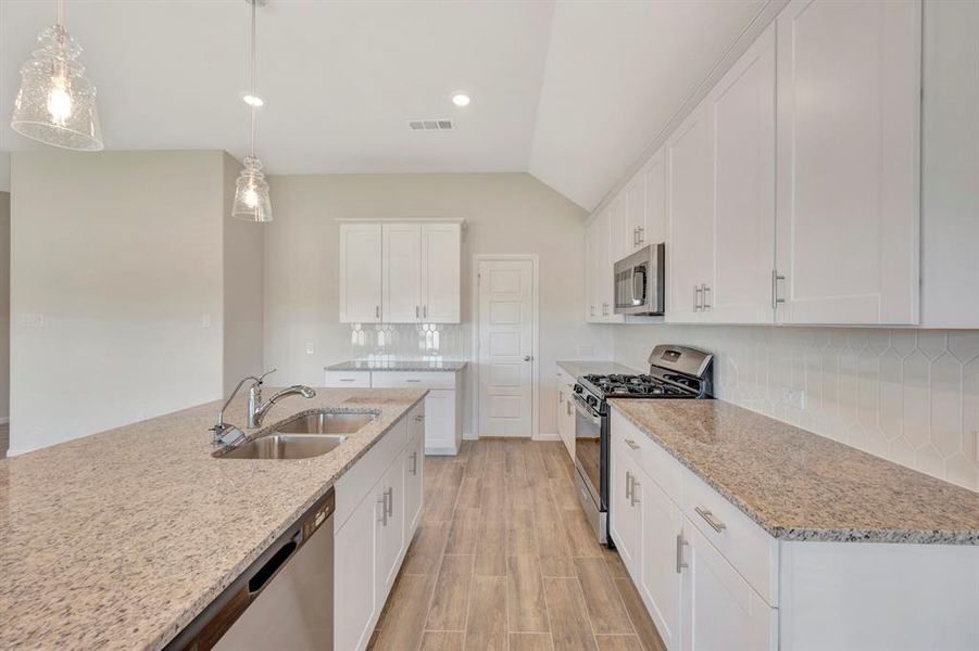 Furnished interior view inside a new home in The Preserve, Justin (Image 6).