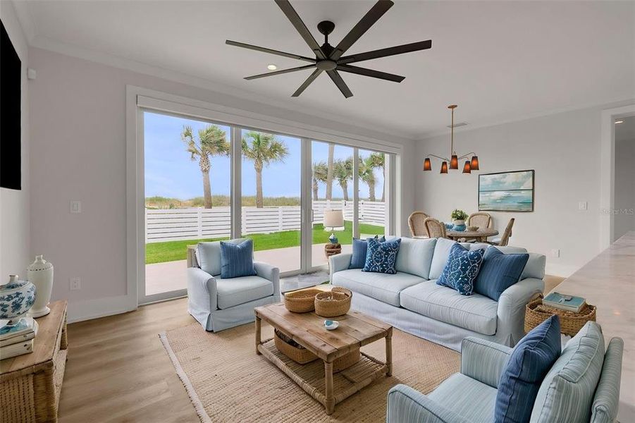 Furnished interior view inside a new home in , Flagler Beach (Image 77).