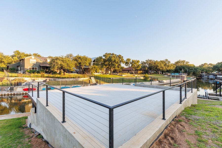 OPEN DECK ABOVE BOAT HOUSE OPEN DECK ABOVE BOAT HOUSE