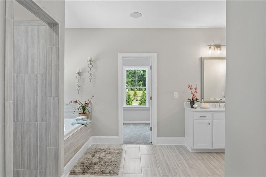 Furnished interior view inside a new home in , Cumming (Image 37).