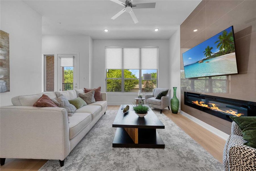 Furnished interior view inside a new home in , Farmers Branch (Image 27).