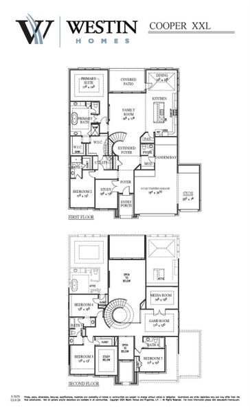 2D floor plan layout of this home in Sofi Lakes, Katy, TX (Image 3).