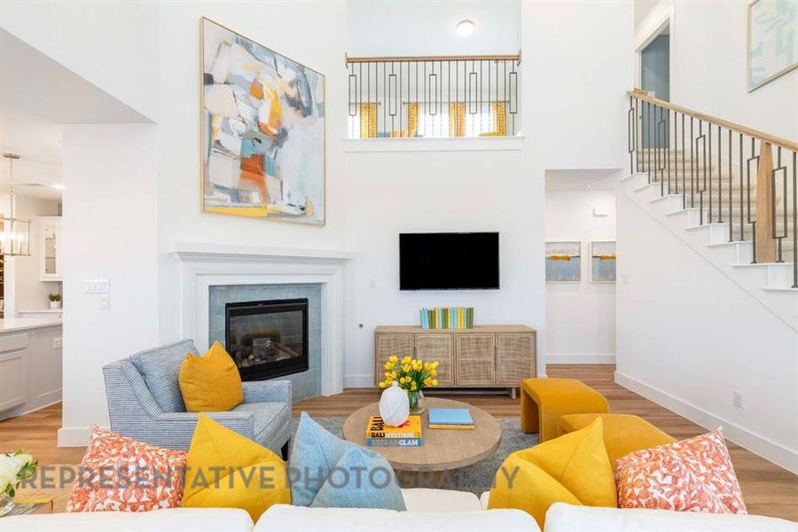 Furnished interior view inside a new home in Aster Park: 40ft. lots, McKinney (Image 28).