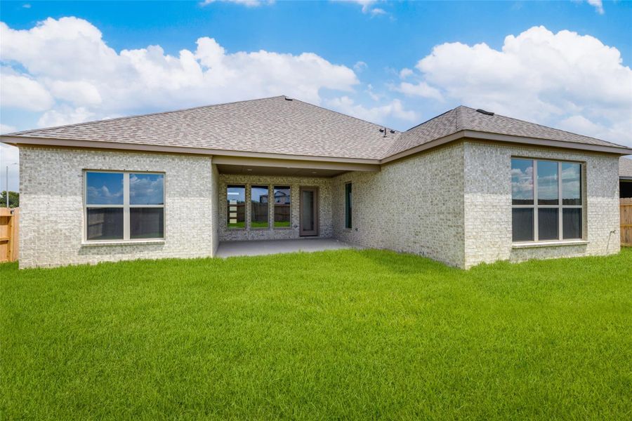 Exterior details and patio area of a home in , Sealy (Image 3). Exterior details and patio area of a home in , Sealy (Image 3).