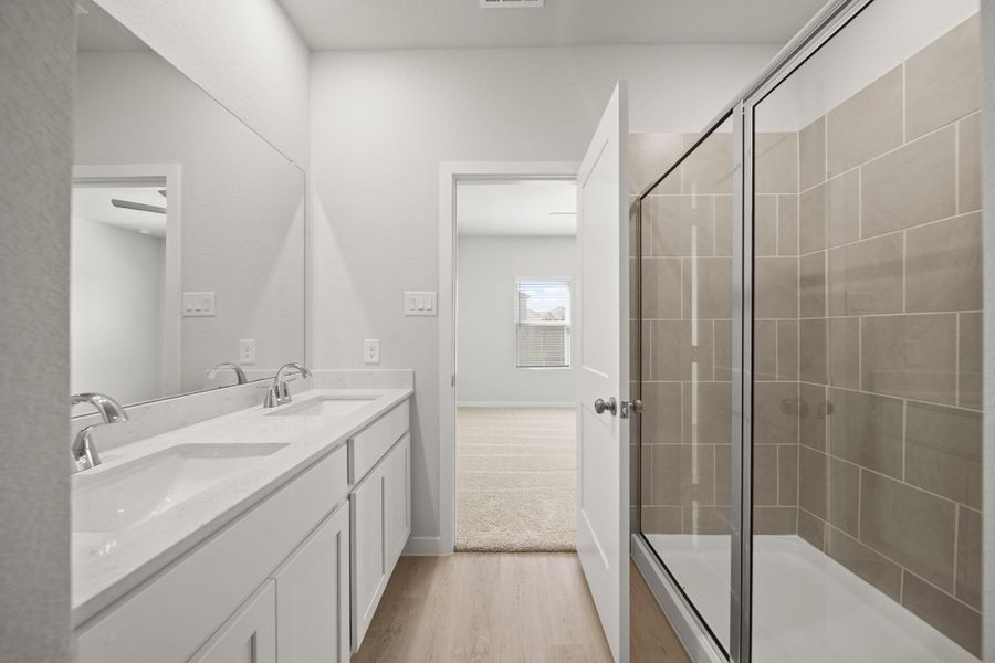 Furnished interior view inside a new home in Willow Trace 45' at Willow Trace, Spring (Image 7).