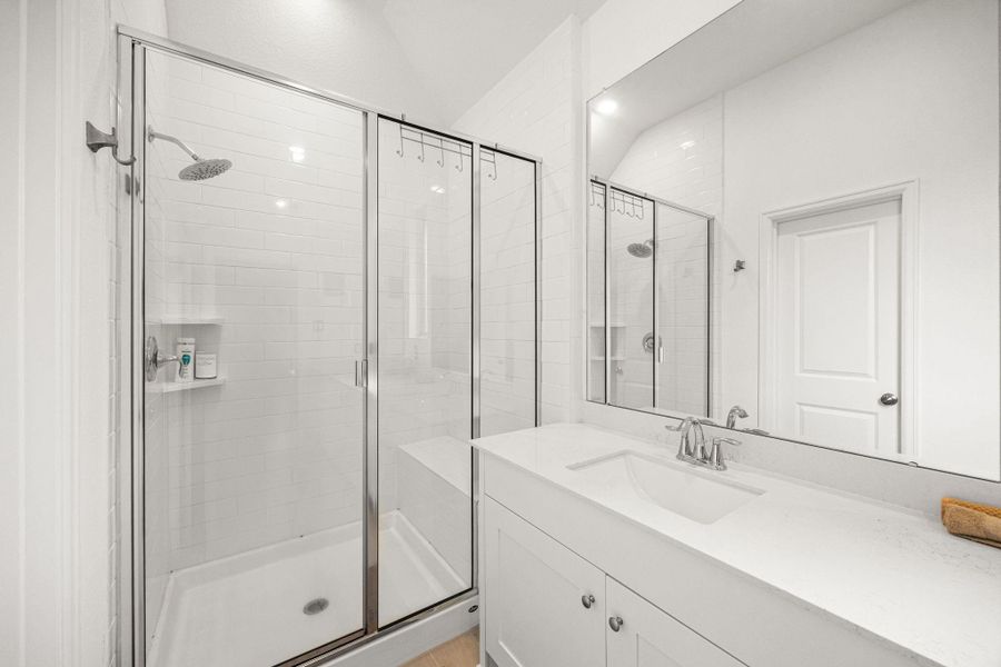 Furnished interior view inside a new home in Artavia: Avante Collection, Conroe (Image 19).