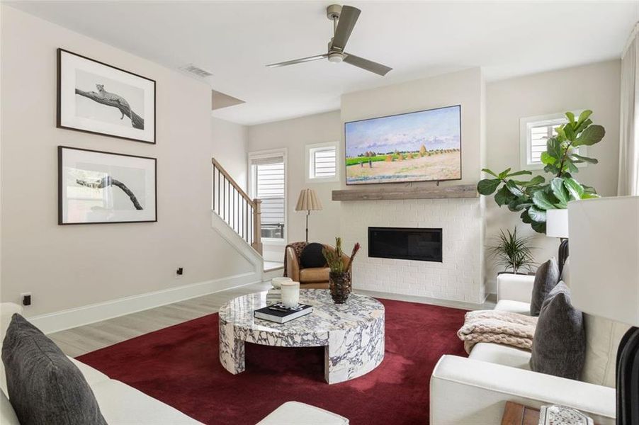 Furnished interior view inside a new home in West Highlands, Atlanta (Image 35). Furnished interior view inside a new home in West Highlands, Atlanta (Image 35).