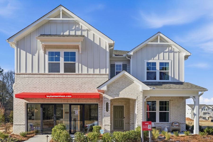 Representative exterior photo of a completed home built from the Essex by Taylor Morrison in Dreycott, Lawrenceville, GA (Image 24).