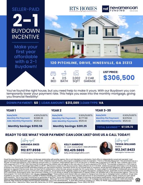 2D floor plan layout of this home in Tranquil South, Hinesville, GA (Image 17).