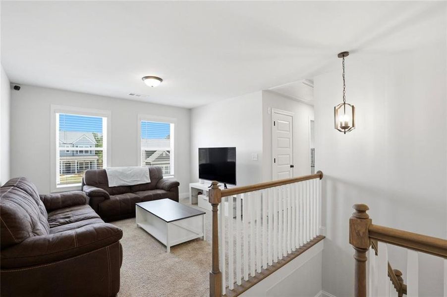 Furnished interior view inside a new home in Calgary Downs, Winder (Image 29). Furnished interior view inside a new home in Calgary Downs, Winder (Image 29).