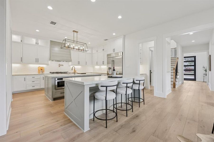 Furnished interior view inside a new home in , Dallas (Image 29).