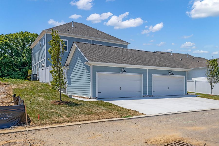 Front exterior of a new home in Carothers Farms, Nolensville, TN, highlighting curb appeal (Image 23).