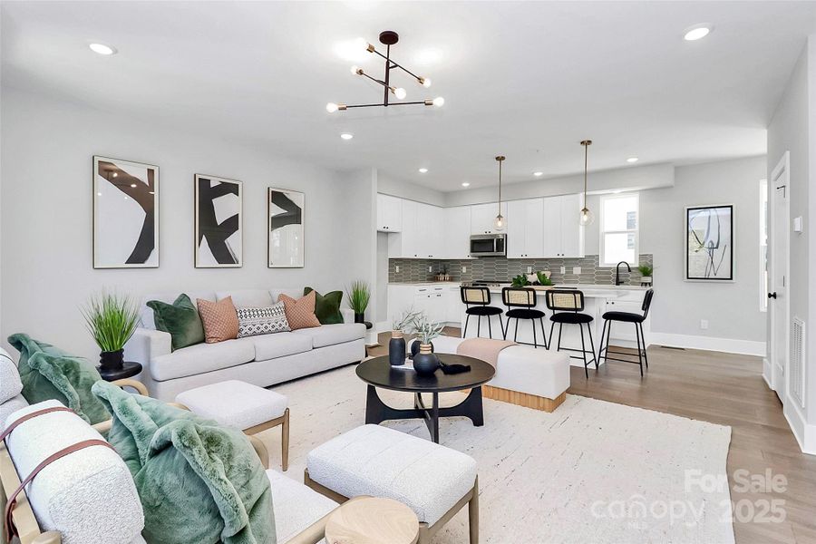 Furnished interior view inside a new home in , Charlotte (Image 10).