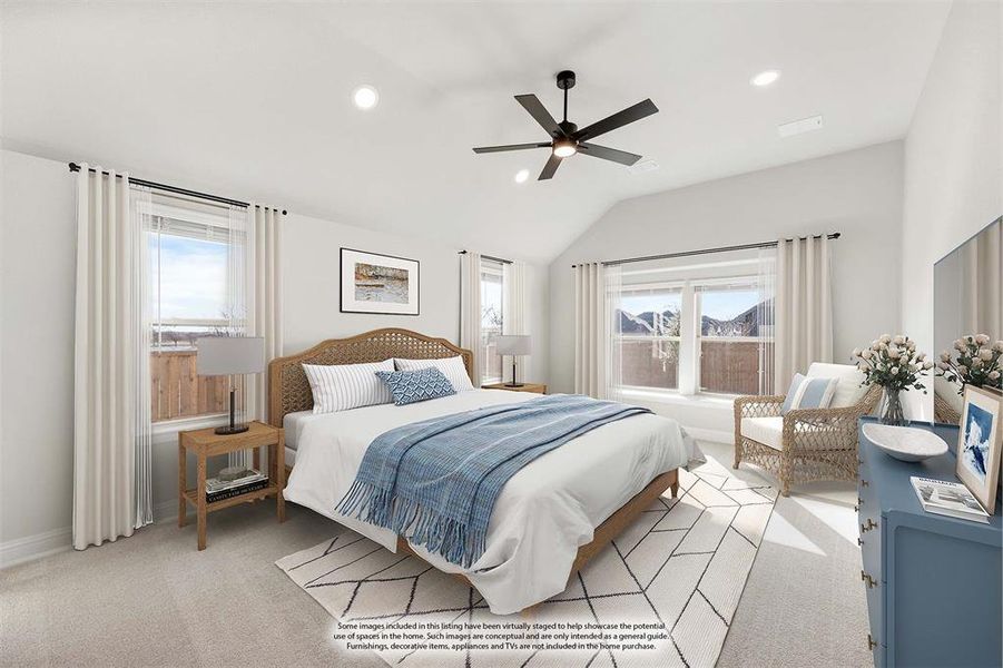 Furnished interior view inside a new home in Timberbrook, Justin (Image 15).