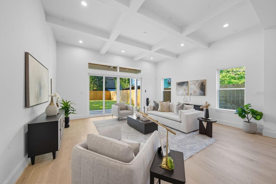 Furnished interior view inside a new home in , Houston (Image 29).