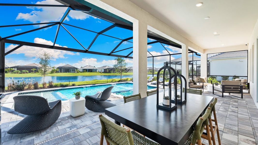 Representative exterior details of a home built from the Marino by Taylor Morrison in Esplanade by the Islands, Naples (Image 23).