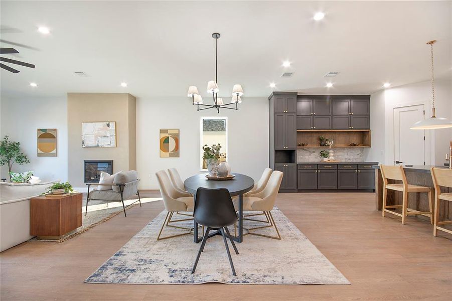 Furnished interior view inside a new home in , Dallas (Image 19).