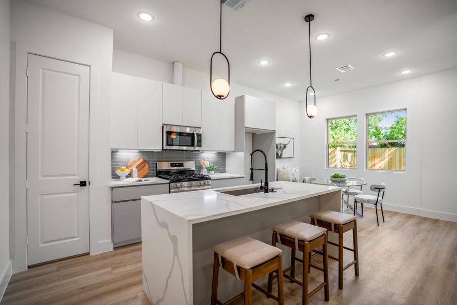 Furnished interior view inside a new home in , Houston (Image 18).