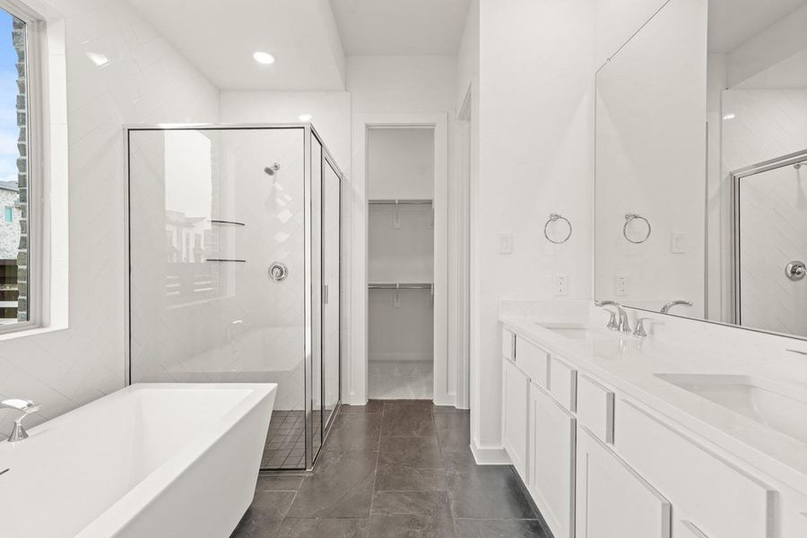 Furnished interior view inside a new home in Bridgeland, Cypress (Image 4).