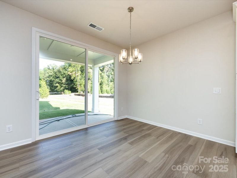 With large sliding glass doors, indoor outdoor living is at its best.