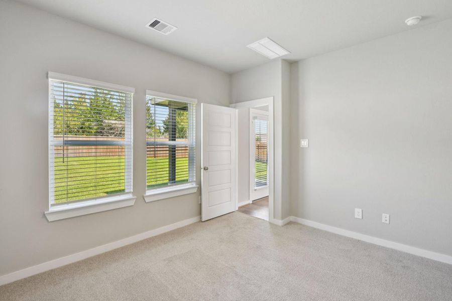 Spacious, unfurnished interior of a new home in Pine Lake Cove - Traditional Series, Montgomery (Image 37). Spacious, unfurnished interior of a new home in Pine Lake Cove - Traditional Series, Montgomery (Image 37).