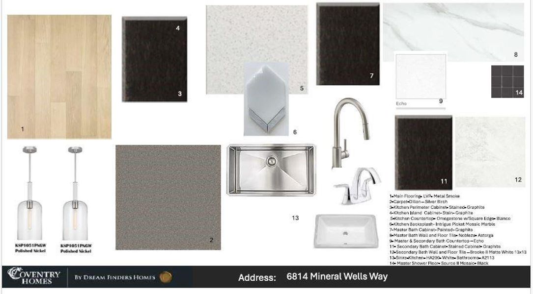 Sample of building materials used in homes in Legacy, League City (Image 3). Sample of building materials used in homes in Legacy, League City (Image 3).