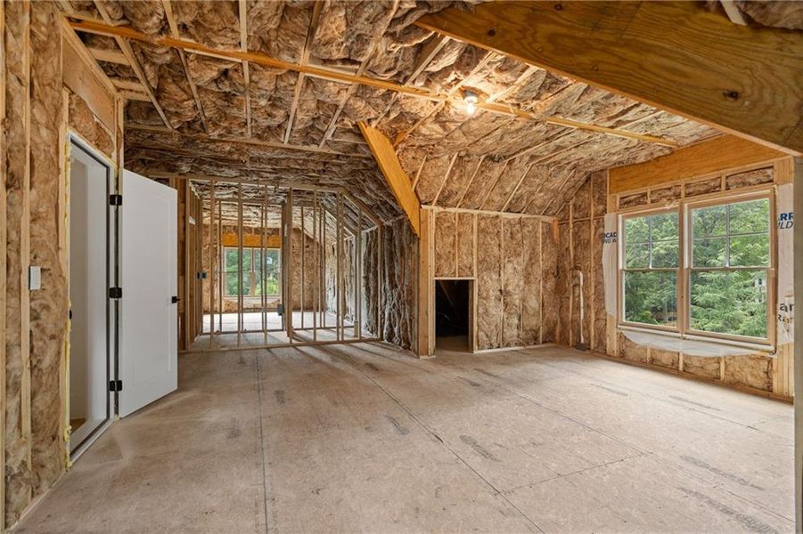 In-progress construction of a new home in , Brookhaven, GA (Image 36).