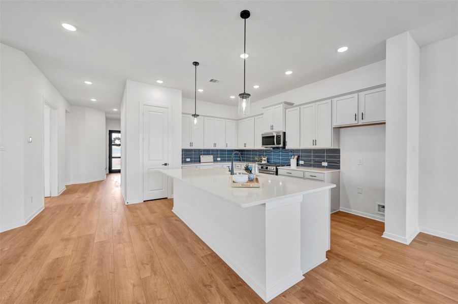 Furnished interior view inside a new home in Jordan Ranch - Terrace Collection, Fulshear (Image 9).