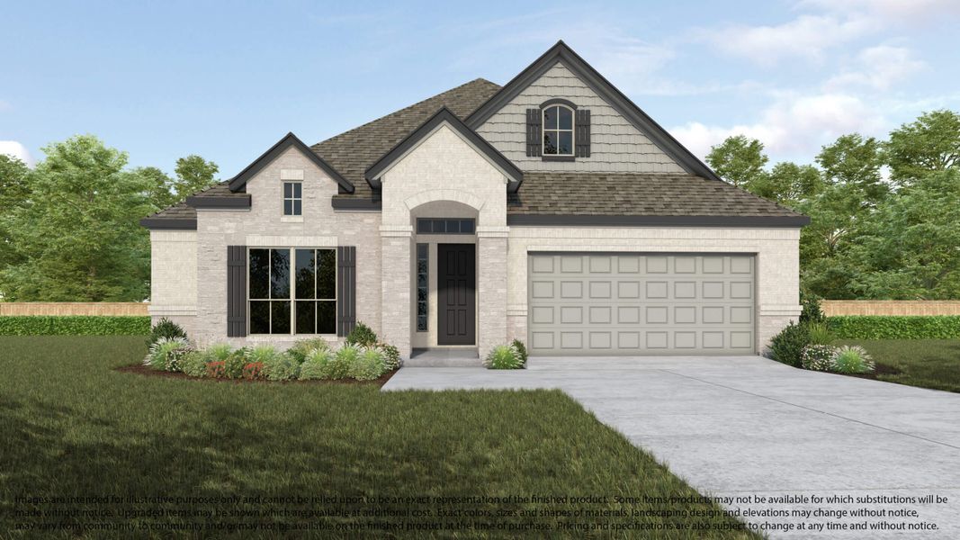 Representative exterior photo of a completed home built from the 624 by Long Lake Ltd. in Barton Creek Ranch, Conroe, TX (Image 4). Representative exterior photo of a completed home built from the 624 by Long Lake Ltd. in Barton Creek Ranch, Conroe, TX (Image 4).