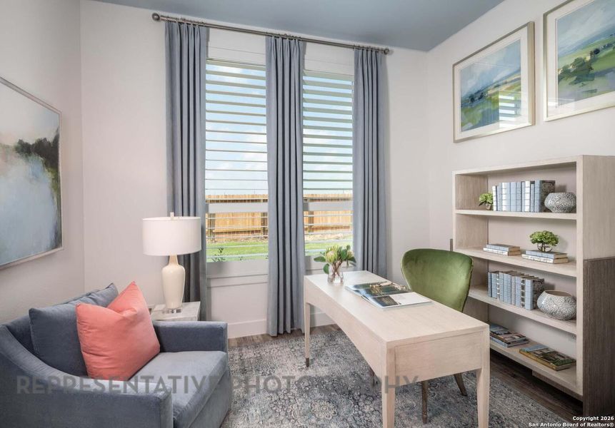 Furnished interior view inside a new home in The Ranches at Creekside, Boerne (Image 14).