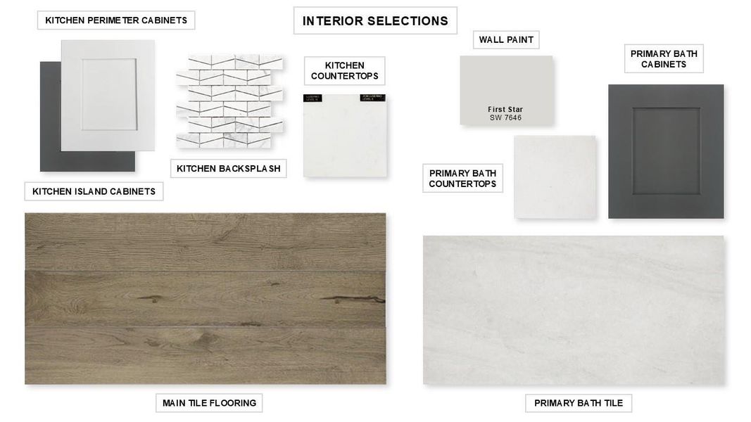 Sample of building materials used in homes in The Grand Prairie 50', Hockley (Image 7).