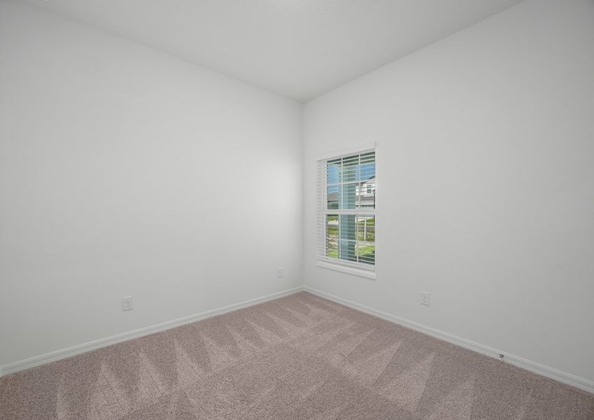 The third bedroom has a window that faces the front yard The third bedroom has a window that faces the front yard