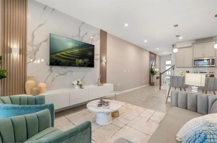 Furnished interior view inside a new home in , Kissimmee (Image 12).