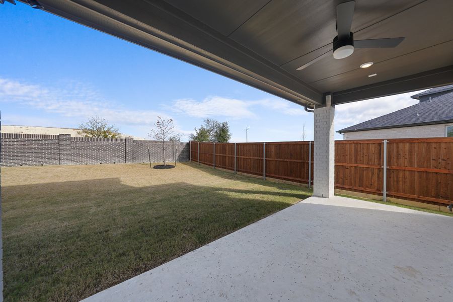 Exterior details and patio area of a home in Aster Park, McKinney (Image 3).