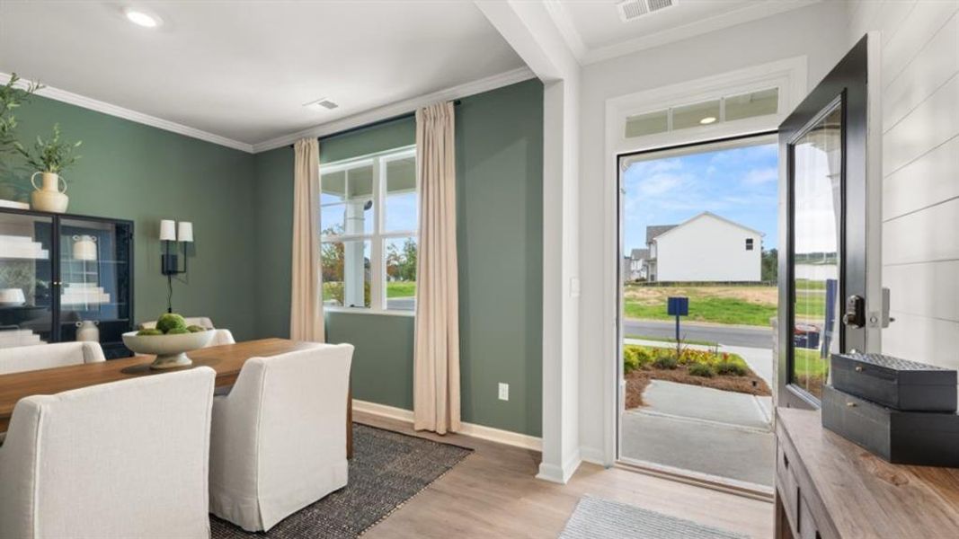 Furnished interior view inside a new home in Fairway 17 at Mirror Lake, Villa Rica (Image 32).