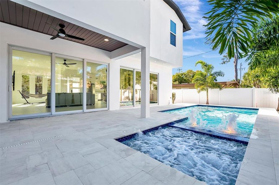 Exterior details and patio area of a home in , Sarasota (Image 25).