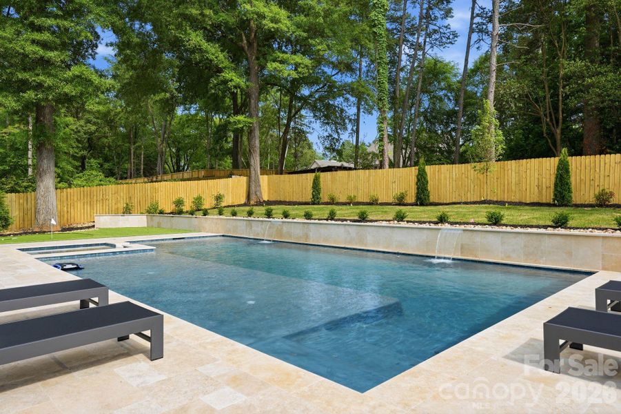 Salt Water Pool with Expansive Sun Deck