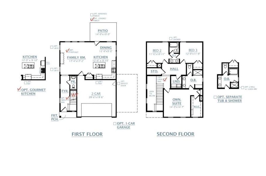 2D floor plan layout of this home in The Pier South, Seneca, SC (Image 5). 2D floor plan layout of this home in The Pier South, Seneca, SC (Image 5).