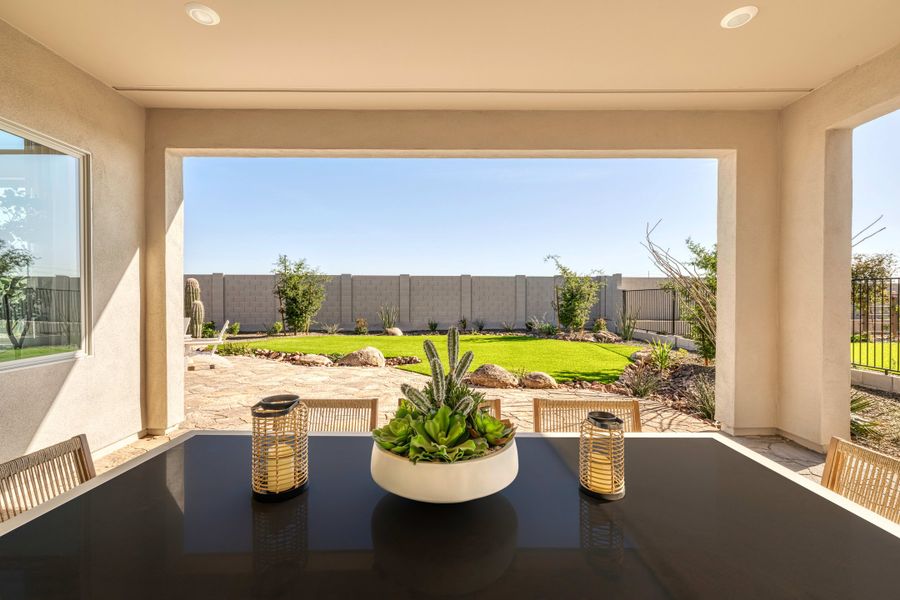 Representative exterior details of a home built from the Pecan Plan 60-4 by Tri Pointe Homes in Abel Ranch, Goodyear (Image 3).